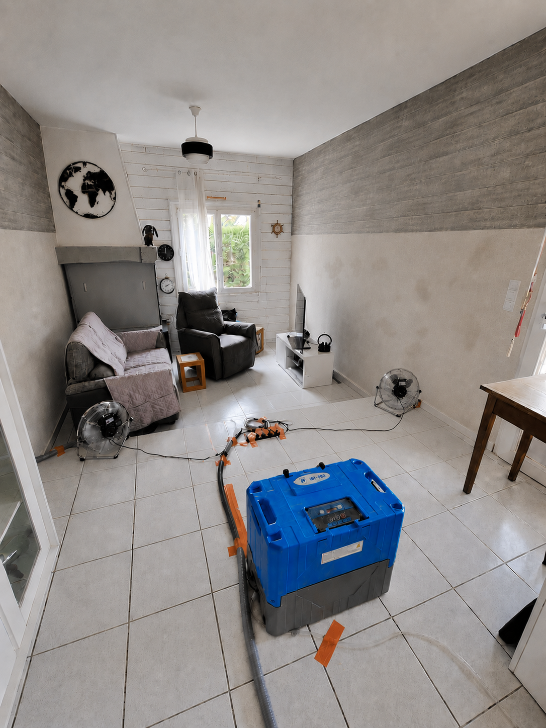 Après assèchement — logement sec